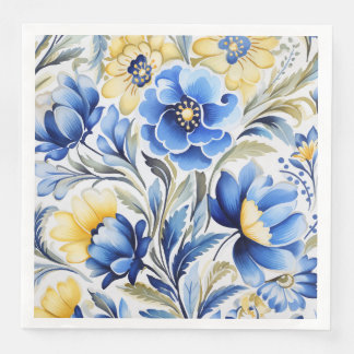 Ukrainian folk art motifs  napkin