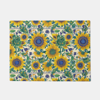 Ukrainian folk art pattern. doormat