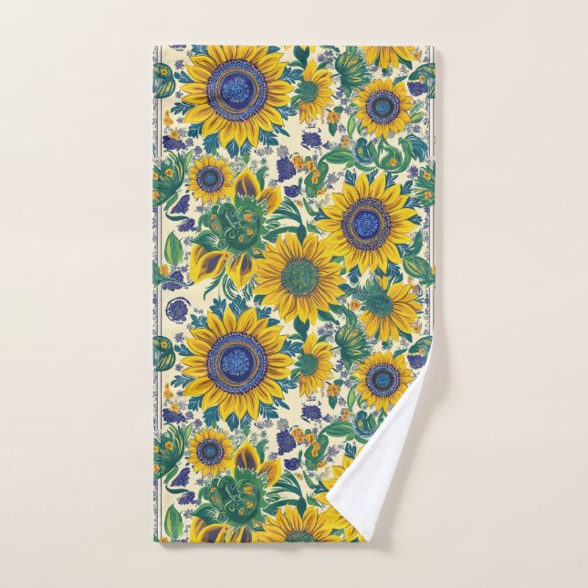 Ukrainian folk art pattern. hand towel (Hand Towel)