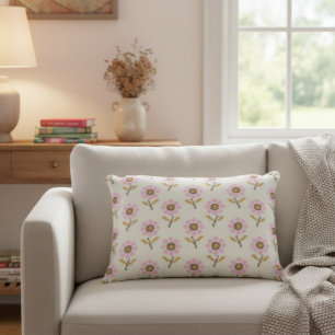 Ukrainian Folk Cross Stitch Embroidery Floral  Accent Pillow