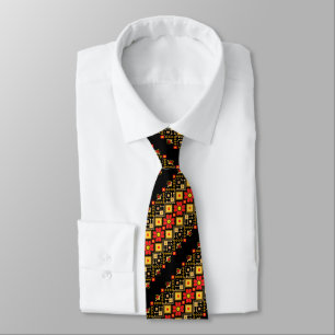 Ukrainian Folk Ethnic Embroidery Border Tradition  Tie