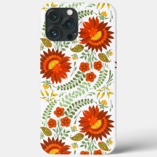 Ukrainian folk floral pattern. Ukrainian style iPhone 13 Pro Max Case