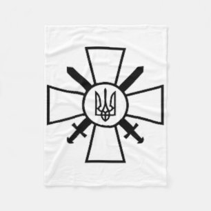 Ukrainian Forces Symbol President Zelensky Shirt  Fleece Blanket