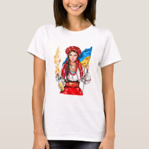 Ukrainian Girl Fighting for Freedom T-Shirt