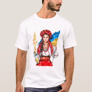Ukrainian Girl Fighting for Freedom T-Shirt