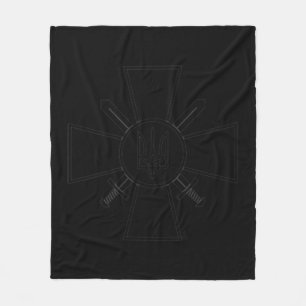 Ukrainian Ground Forces Ukraine Army Armed Force Z Fleece Blanket