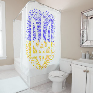 Ukrainian heraldry trident tryzub scattering stars