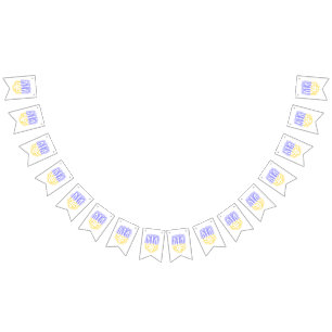 Ukrainian heraldry trident tryzub scattering stars bunting flags