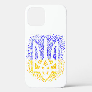 Ukrainian heraldry trident tryzub scattering stars iPhone 12 case