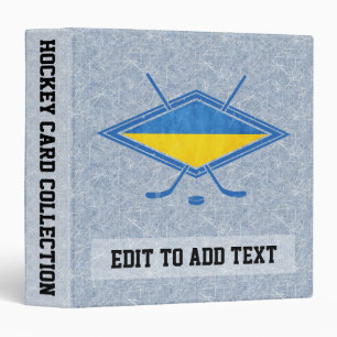Ukrainian Ice Hockey Ukraine Flag Binder