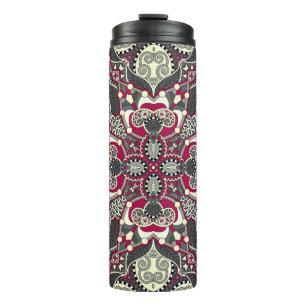 Ukrainian Karakoko: Silk Neck Scarf Design Thermal Tumbler