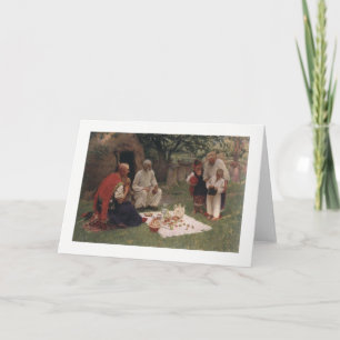 Ukrainian Kozaky/Cossacks at Easter Card