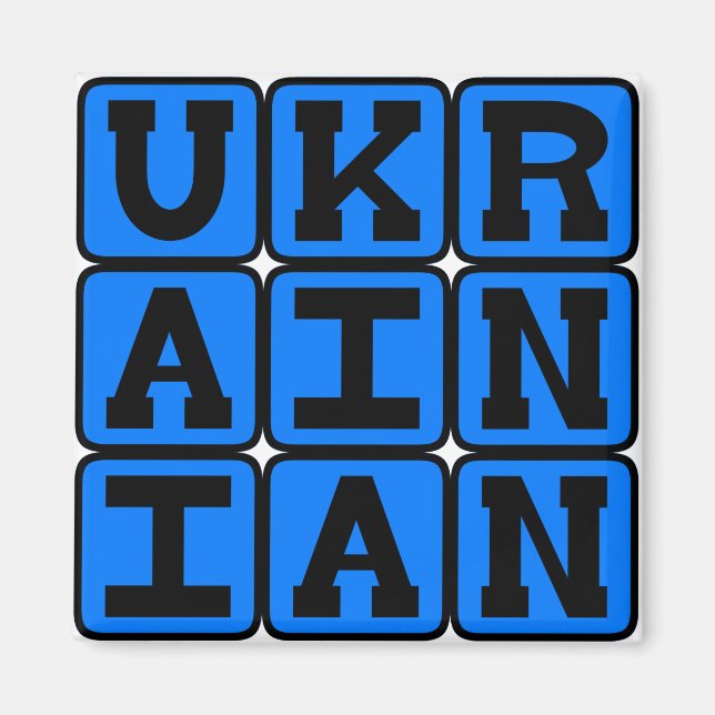 Ukrainian, Language of Ukraine Magnet (Front)