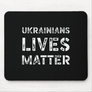 Ukrainian Lives Problem Shirt Retro Ukraine Trump  Mouse Pad