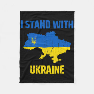 Ukrainian Lover I Stand With Ukraine Fleece Blanket