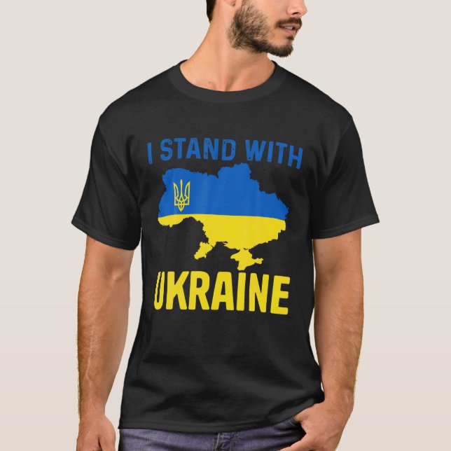 Ukrainian Lover I Stand With Ukraine Support Frien T-Shirt (Front)