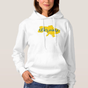 Ukrainian map and lettering  hoodie
