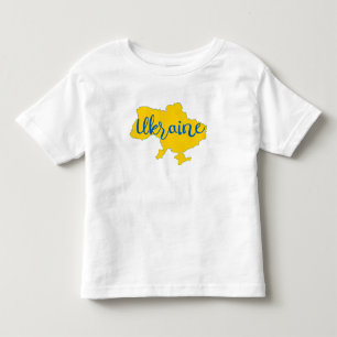 Ukrainian map and lettering  toddler t-shirt