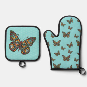 Ukrainian Monarch Oven Mitt & Pot Holder Set