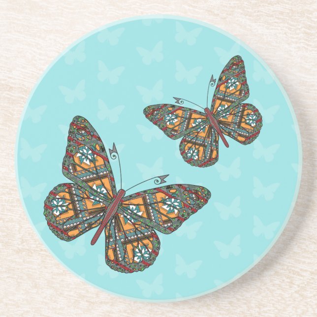 Ukrainian Monarch Sandstone Coaster (Front)