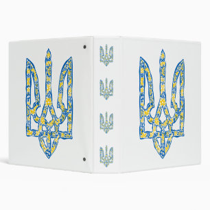 Ukrainian national emblem trident tryzub ethnical binder