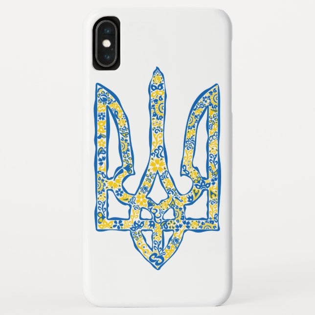 Ukrainian national emblem trident tryzub ethnical Case-Mate iPhone case (Back)