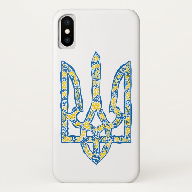 Ukrainian national emblem trident tryzub ethnical Case-Mate iPhone case (Back)