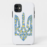 Ukrainian national emblem trident tryzub ethnical