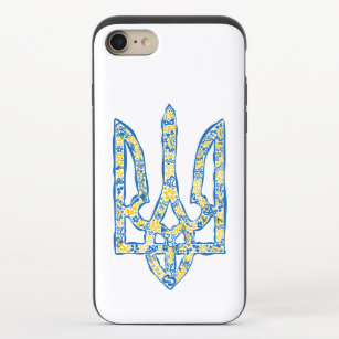 Ukrainian national emblem trident tryzub ethnical  iPhone 8/7 slider case
