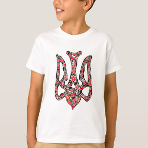 Ukrainian national emblem trident tryzub stylized T-Shirt