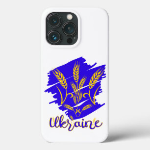 Ukrainian national symbol tryzub made of wheat ear iPhone 13 pro case