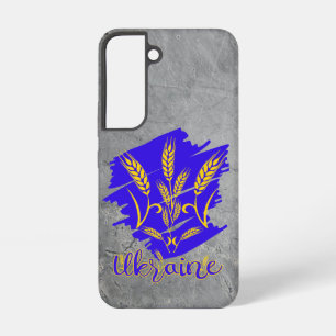 Ukrainian national symbol tryzub made of wheat ear samsung galaxy case
