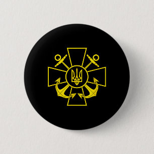 Ukrainian Navy Emblem Ukraine Navy Armed Forces 1 2 Inch Round Button
