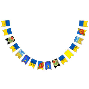 Ukrainian PEACE Bunting Flags