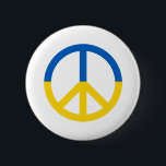Ukrainian Peace Symbol 2 Inch Round Button<br><div class="desc">Ukrainian Peace Symbol.</div>