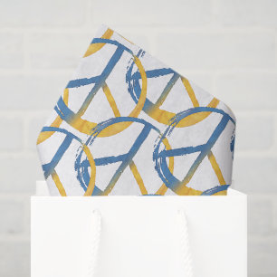 Ukrainian - PEACE Symbol Blue Yellow Ukraine War Tissue Paper