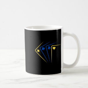 Ukrainian Playing Cards Ace Flag Solidarity Coffee Mug