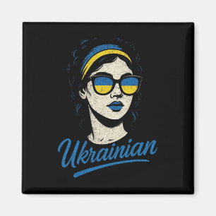Ukrainian Pride Culture Lady Women  Magnet