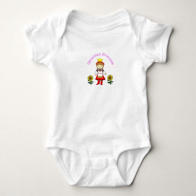 Ukrainian Princess Baby Bodysuit (Front)