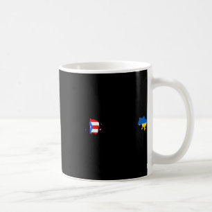 Ukrainian Puerto Rico Flag - Ukraine Puerto Rican  Coffee Mug