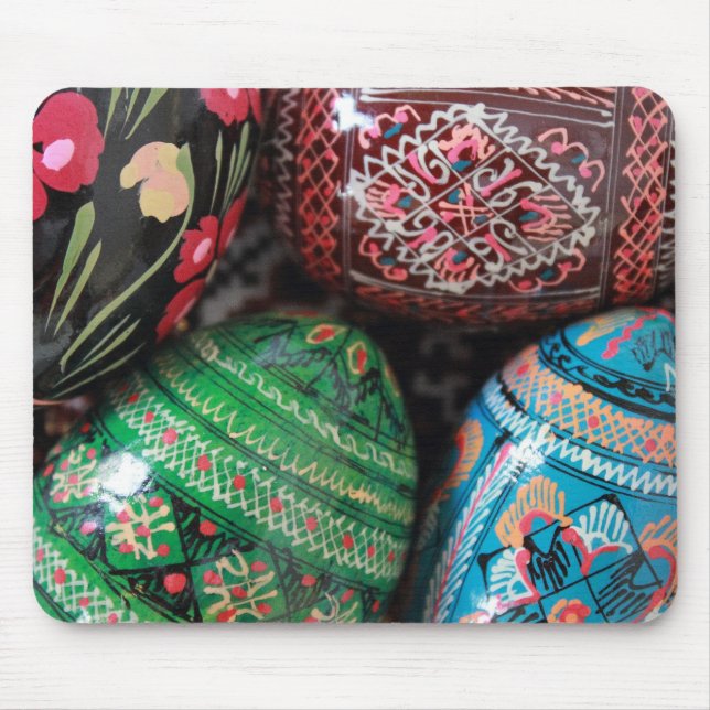 Ukrainian pysanky - easter eggs mouse pad (Front)