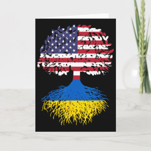 Ukrainian Roots Ukraine National Heritage Tree Gif Card