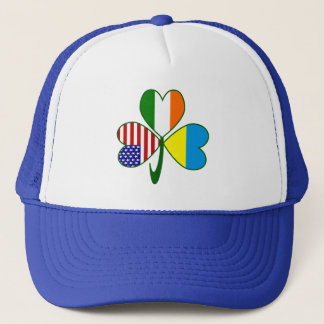 Ukrainian Shamrock Flag Trucker Hat