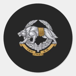 Ukrainian Special Operations Forces Armed Forces O Classic Round Sticker