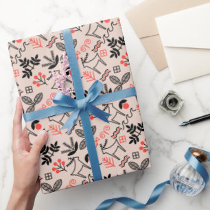 Ukrainian style national pattern wrapping paper