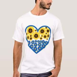 Ukrainian Sunflower Art T-Shirt