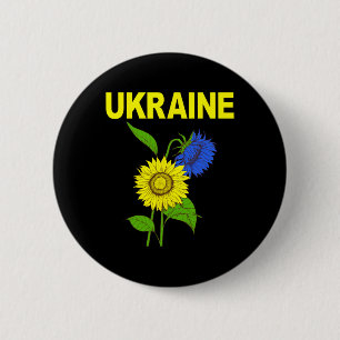 Ukrainian Sunflowers Traditional Symbol Of Ukraine 2 Inch Round Button
