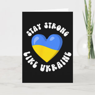 Ukrainian Support Ukraine Flag Ukrainian Love I St Card