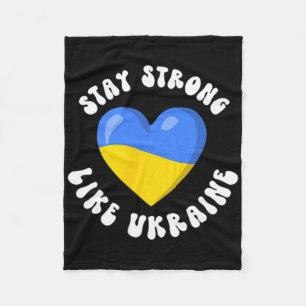 Ukrainian Support Ukraine Flag Ukrainian Love I St Fleece Blanket