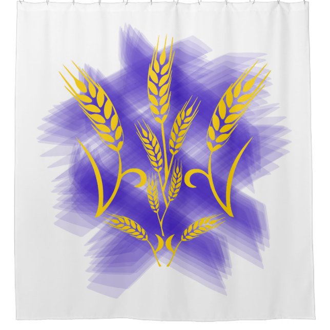 Ukrainian trident made of wheat ear (Front)